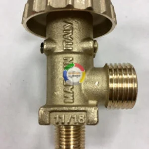Robinet centralina GPL cu filet 1/4M (vertical) si CH25 catre recipient