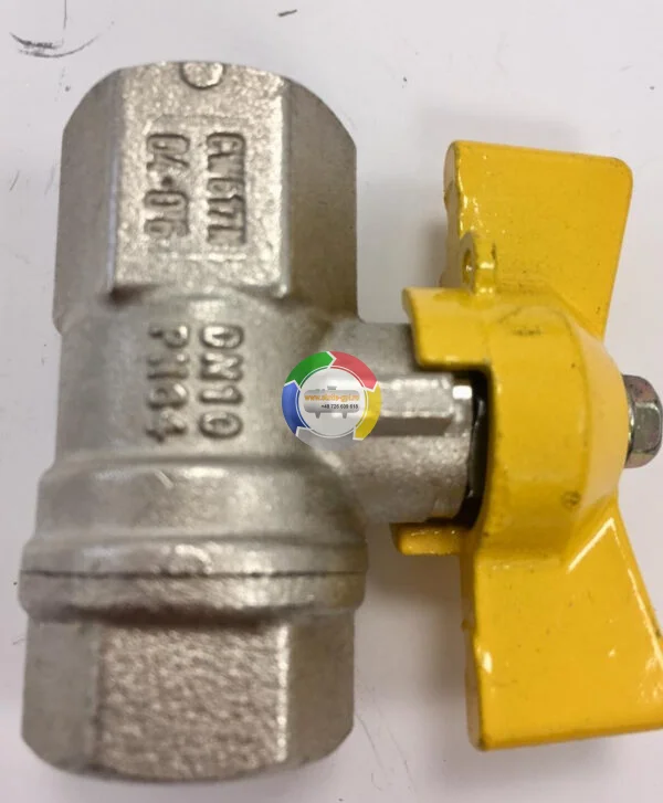 Robinet GPL sfera filet 1/2 fluture folosit in instalatii cu gaz GPL