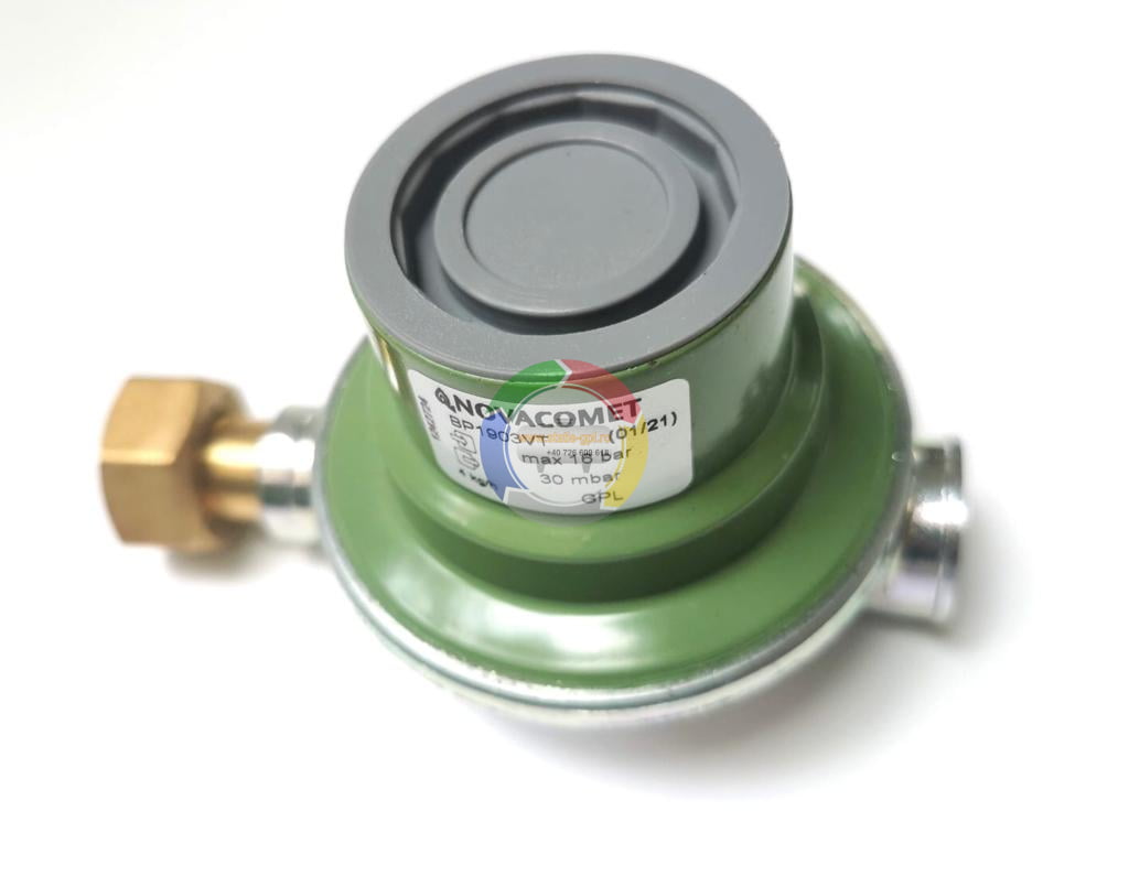Regulator GPL 4 kgh cu olandez (CH25) NOVACOMET membrana Viton pentru centrala GPL cu debit de pana la 4 kgh
